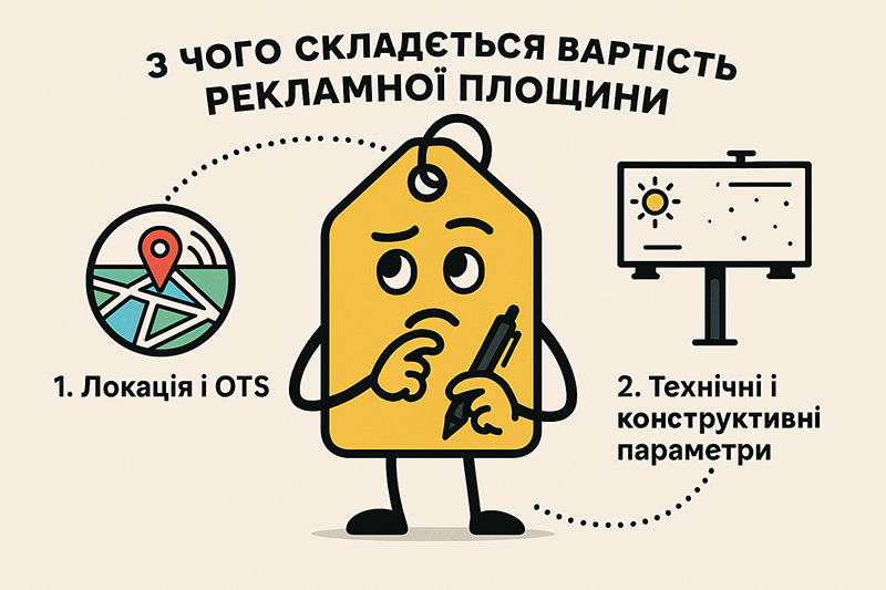 З чого складається вартість рекламної площини?